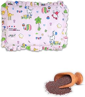 Mustard Seed Filling Pillow Rai (Pink Jungle)