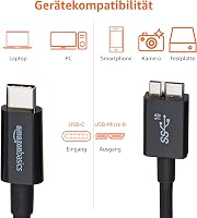 AmazonBasics USB Type-C - Micro-B 3.1 Gen2 kábel 0,9m fekete - black 5