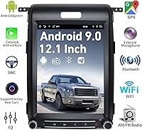 Vista 5 de T-Style 12.1″ Touch Screen Radio for Ford F150 2013-2014, Android Head Unit with GPS Navigation, Bluetooth, WiFi, USB/AUX Supports CarPlay,Backup