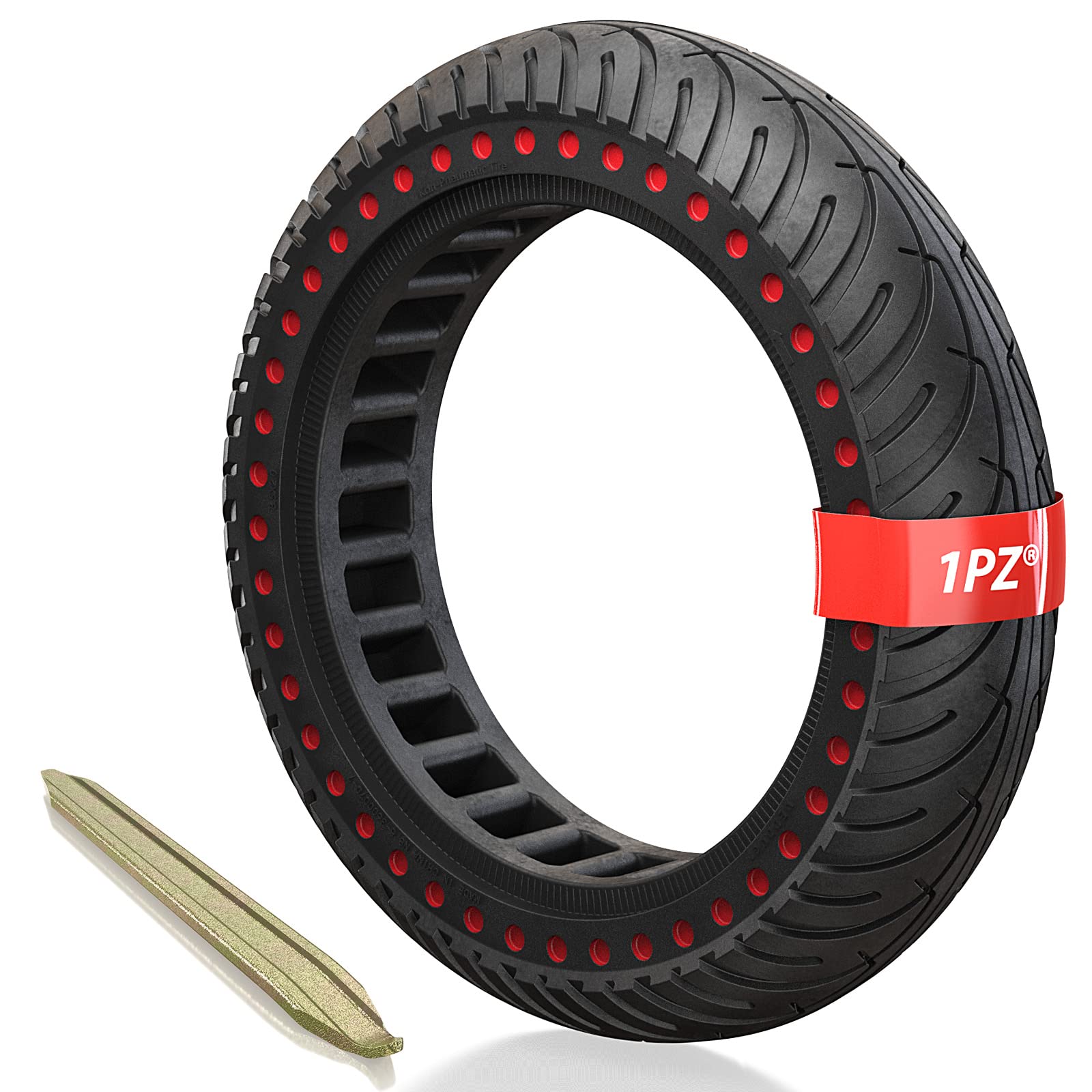 1PZ FM8-P1R 1 pełna opona 8,5 cala, zamienna opona do skutera Xiaomi Mijia, M365, Gotrax, GXL, XR, V2 do 8 1/2 cala, solidne koło do hulajnogi elektrycznej z 1 podnośnikiem do opon