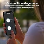 Geeni Outdoor Duo Wi-Fi Smart Plug, Weatherproof, No Hub Required, Wireless Remote Control and Timer -Smart Plug Compatible with Alexa, The Google Assistant (2 Outlets)