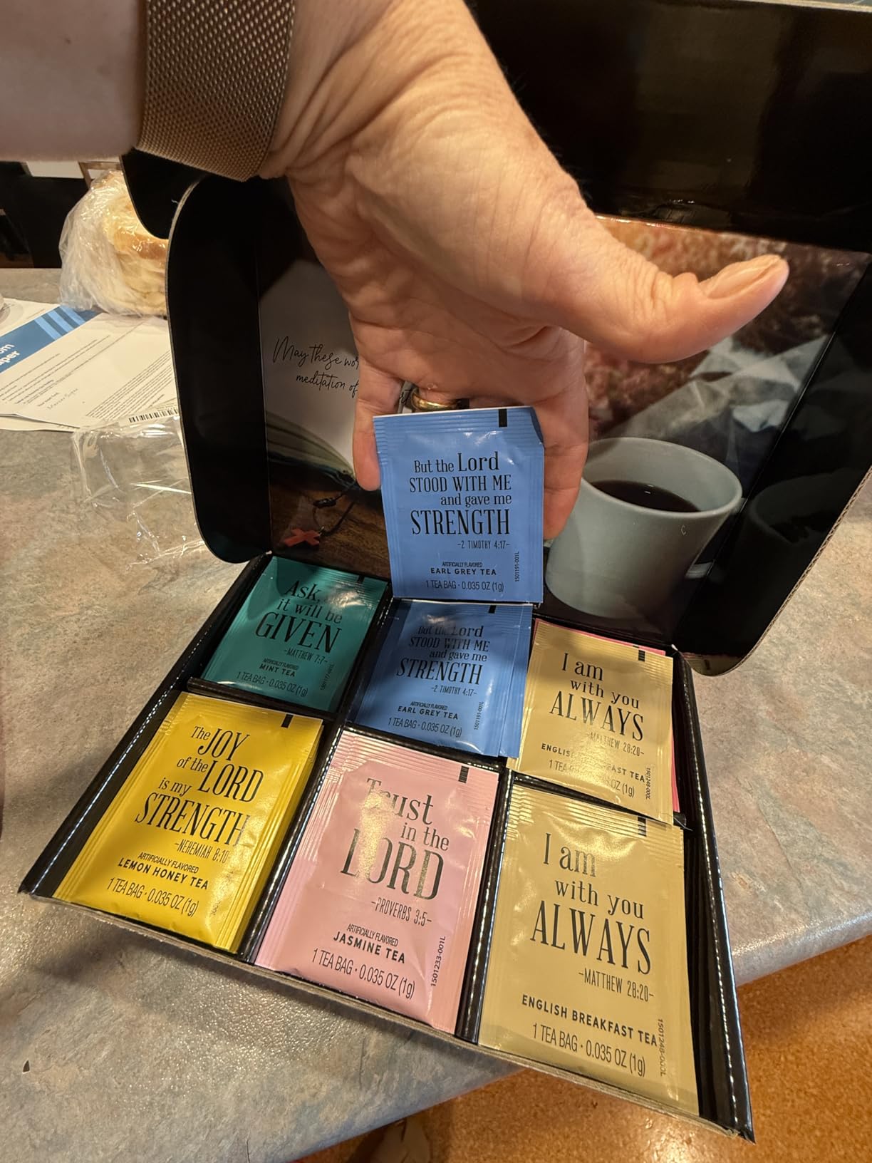 Thoughtfully Gourmet, Tea Affirmations Christian Prayer Gift Set ...