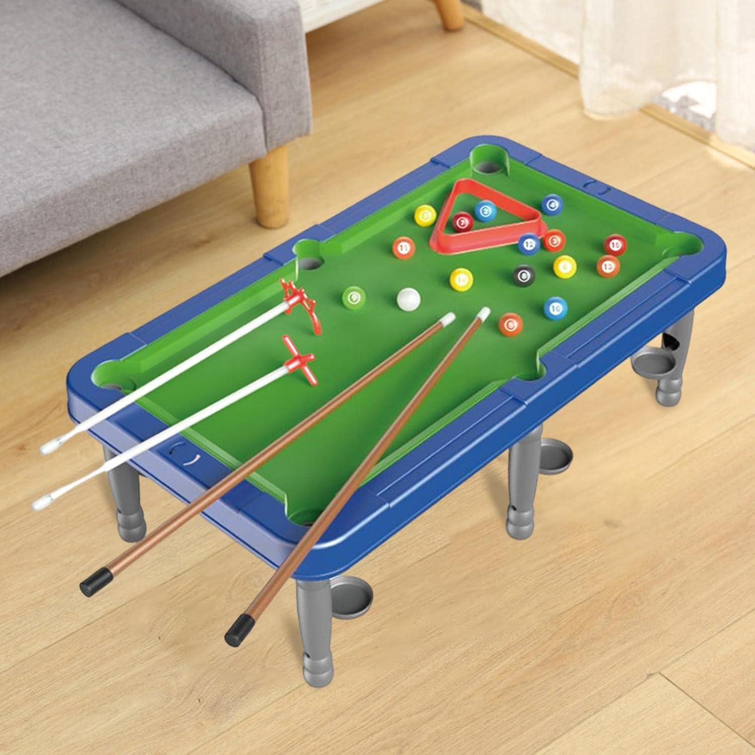 Portable Mini Tabletop Billiards Home Use Desktop Bowling Game Toy Games Desktop Snooker Pool Table Set for Kids Adults Boys Girls, upgrade
