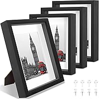 Heyxinda 11x14 Shadow Box Frames 4 Pack - Black Wooden Display Cases with 1" Depth for Flowers, Medals, Memorabilia & 3D Collectibles