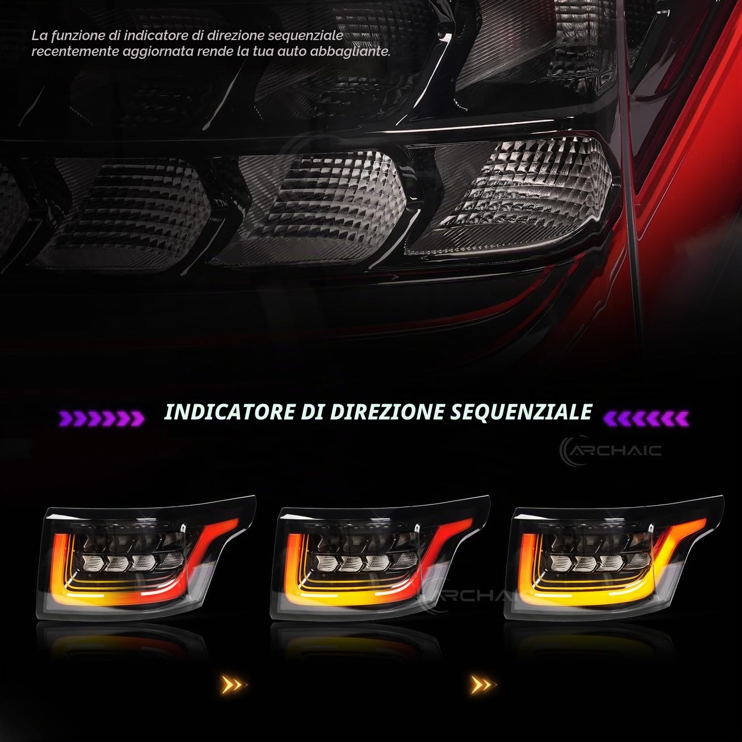 Archaic Fari Posteriori Per Range Rover Sport L494 MK2/SVR/HST