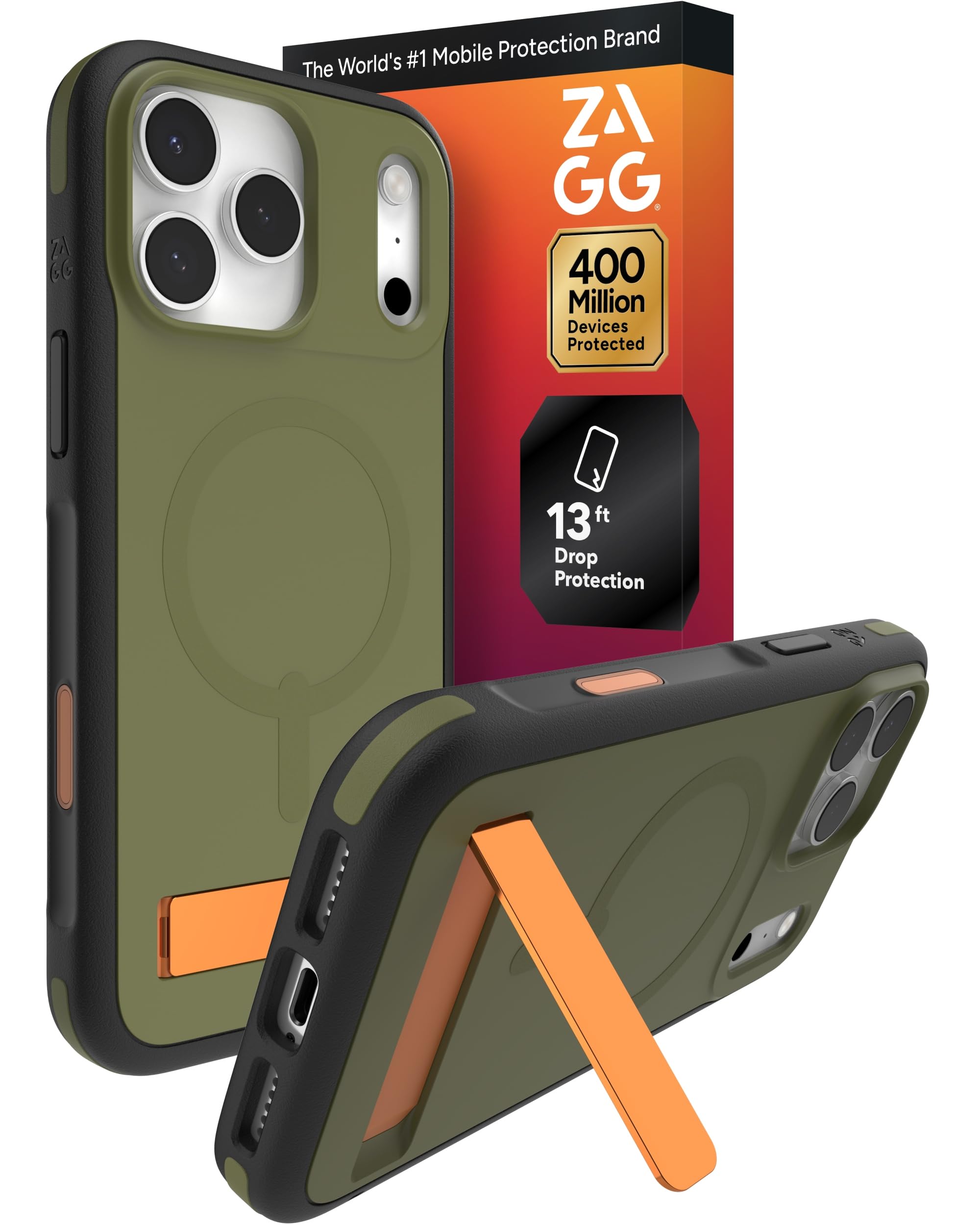 Amazon.com: ZAGG Sedona Snap Case with Kickstand for iPhone 17 Pro