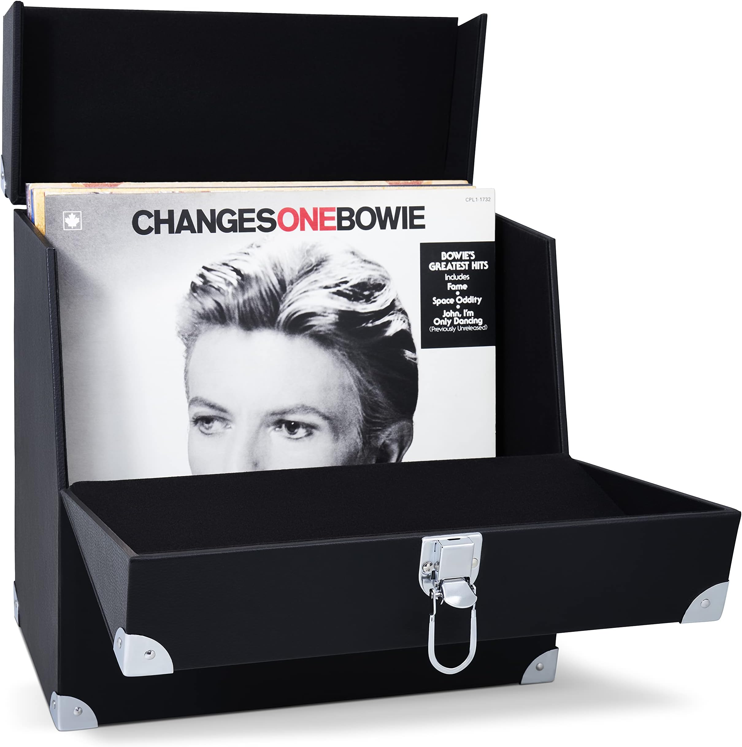 GPO Portable Carry Case for Singles / 7Inch Vinyl Records Red