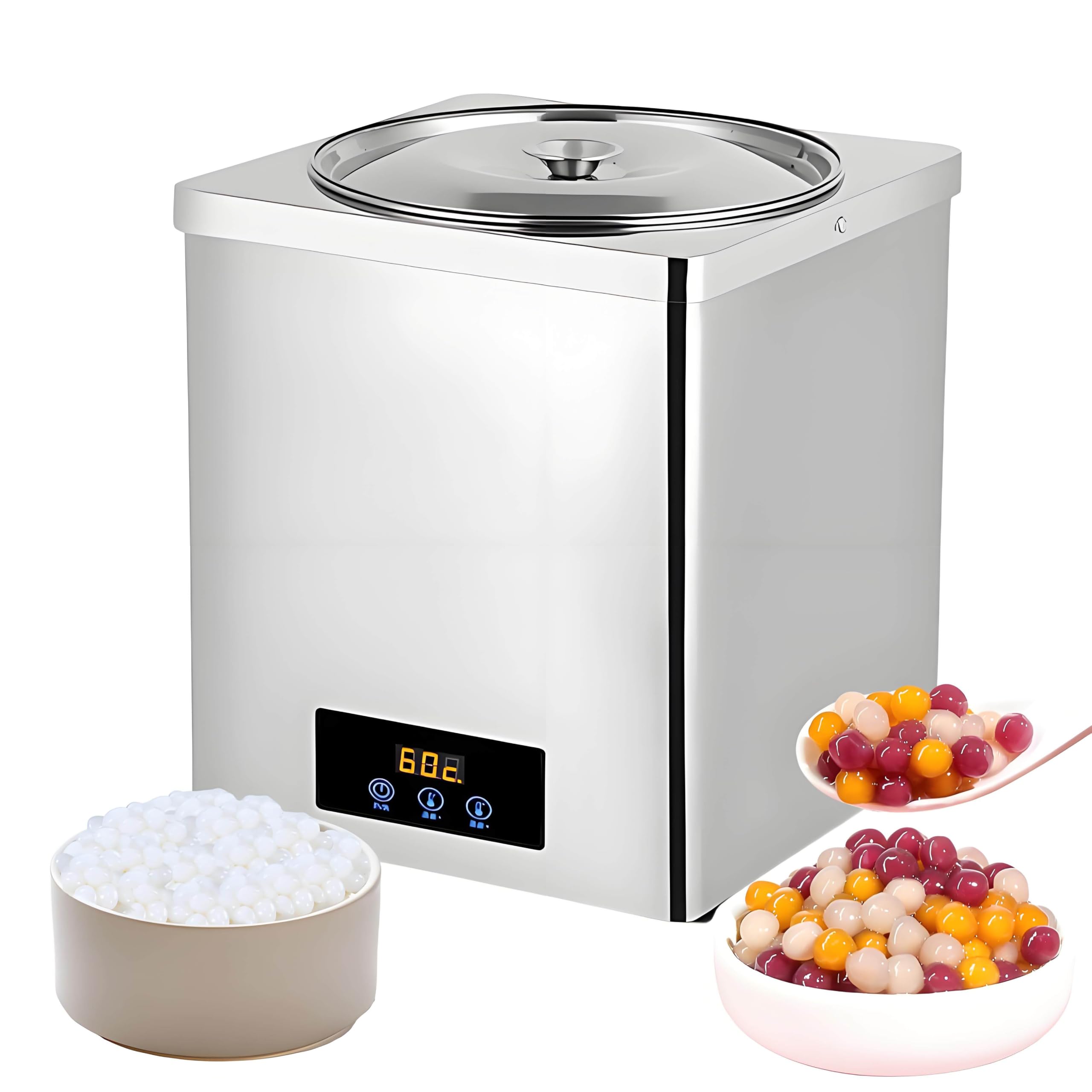 GUTYGIO Boba Insulation Pot Pearl Warmer Tapioca Machine 3L/7L Suitable Milk Tea/Sushi Shop Food Warm for Sushi/Rice/Milk Bubble Tea/Taro Ball 3L