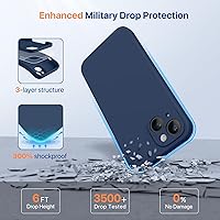 Vista 389 de Miracase Funda diseñada para iPhone 13 Pro Max con protector de pantalla, [forro de microfibra suave antiarañazos], funda protectora de silicona