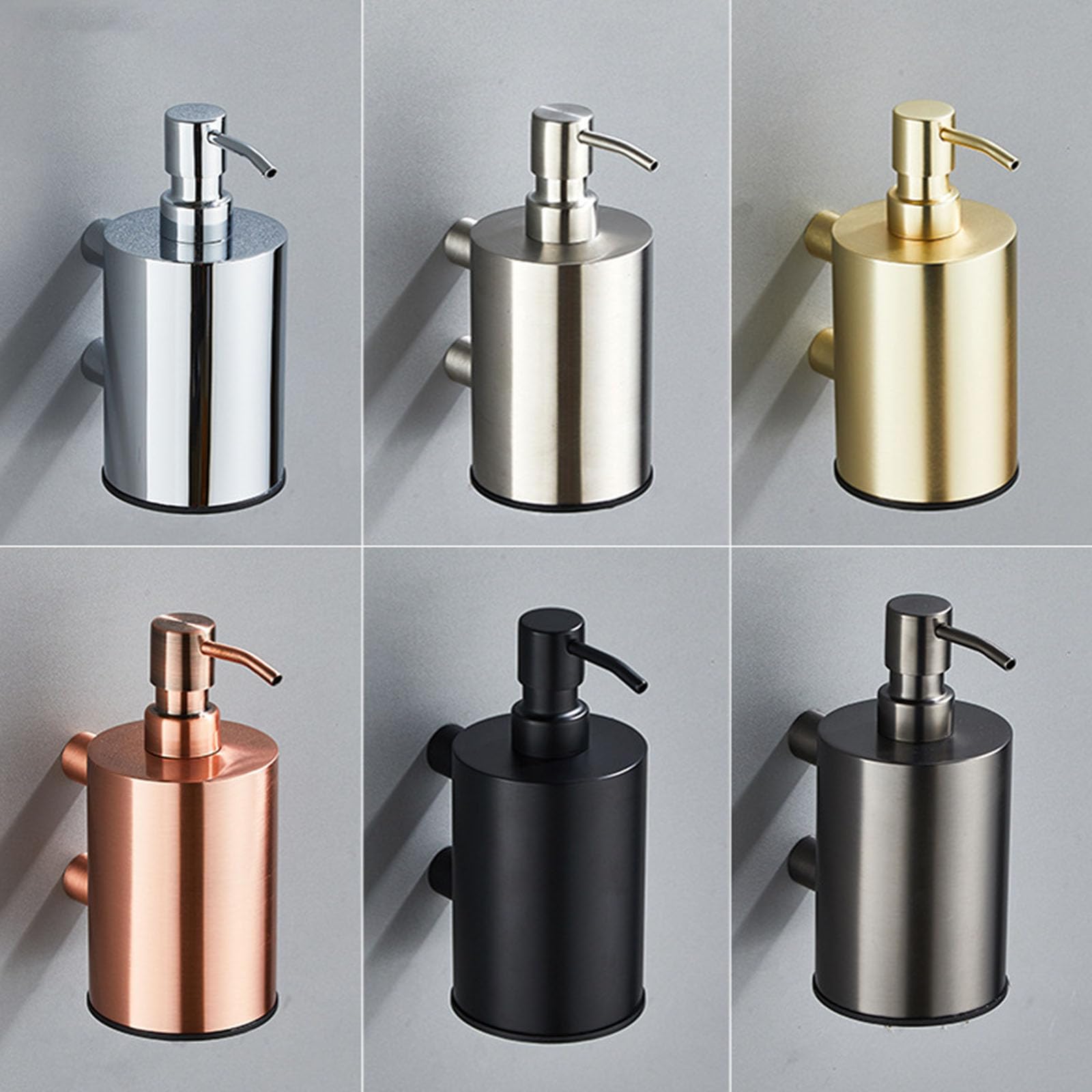 Dispensador de jabón de Pared de Acero Inoxidable 304 con Gran Capacidad y Recipiente de jabón de diseño Moderno Adecuado para dispensador de baño y Hotel