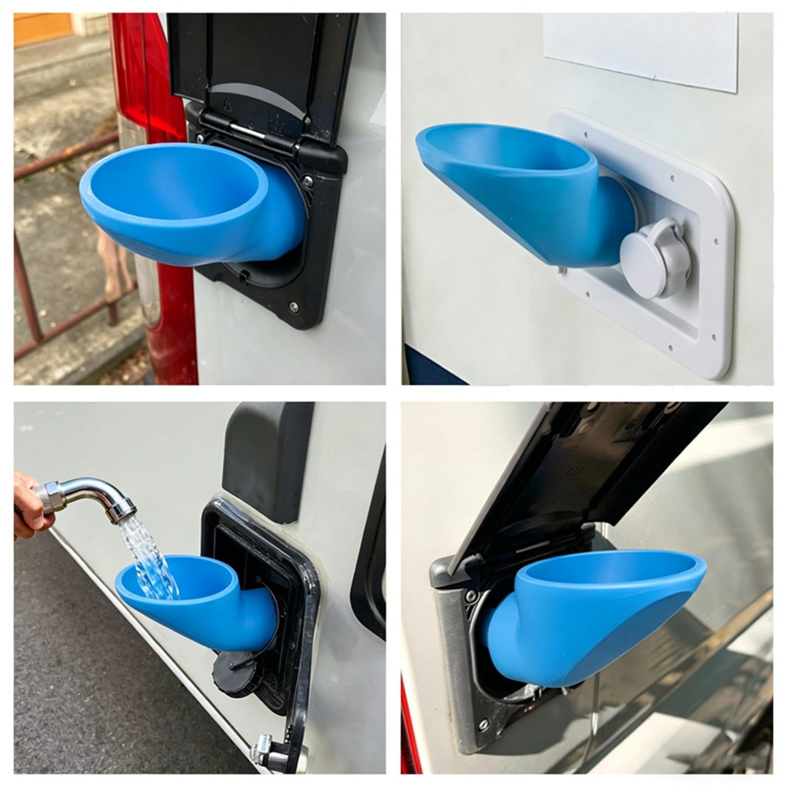 Imbuto Per Carico Acqua Camper, Imbuto Di Ingresso 'acqua Pers Auto Bocca Largo Anti-goccia, Riempitrice Garaffa Viaggi, Per Rifornimento Acquas Campers Terrazzo Giardino Yacht