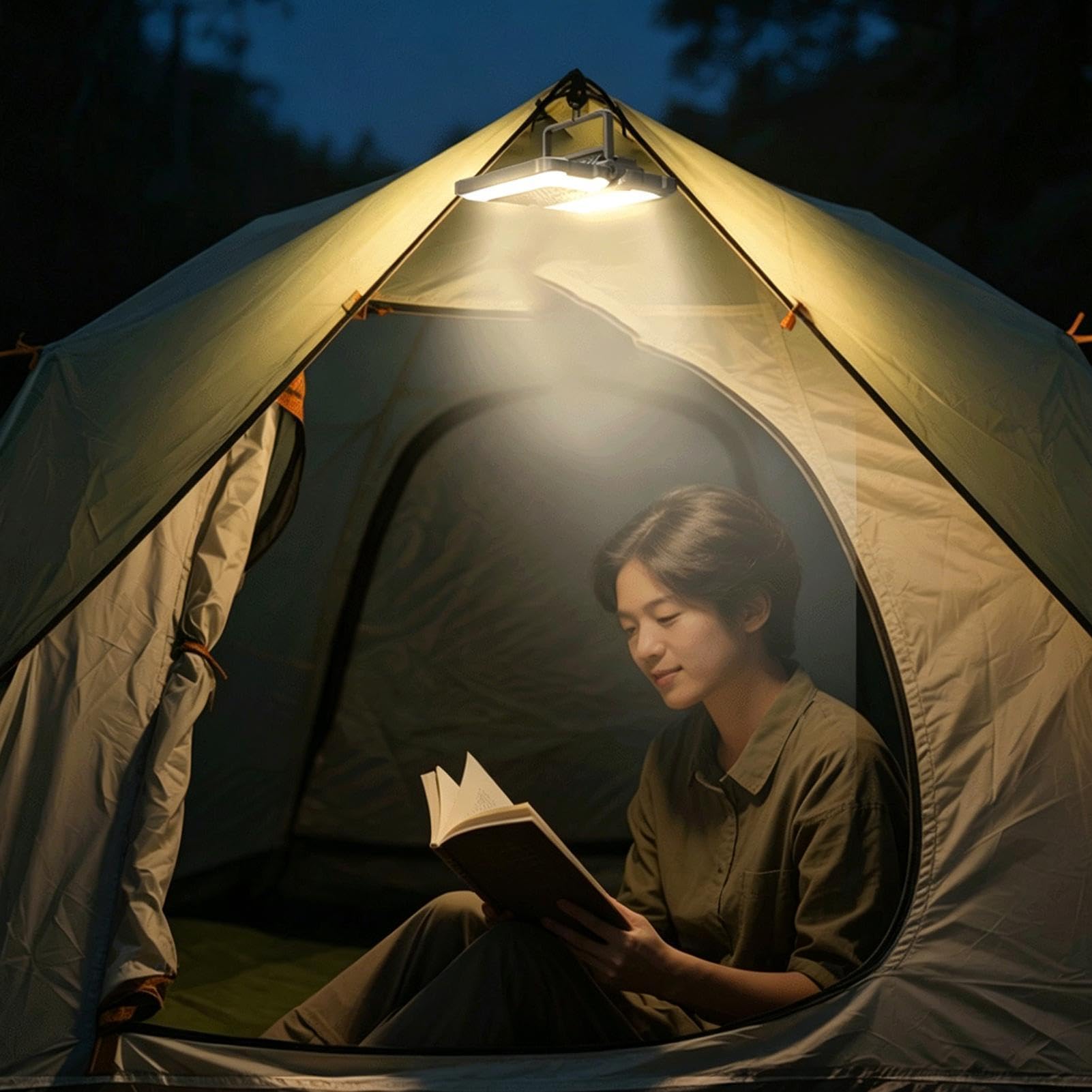 Linterna Recargable De Camping Lámpara Plegable Brillante De 5 Modos