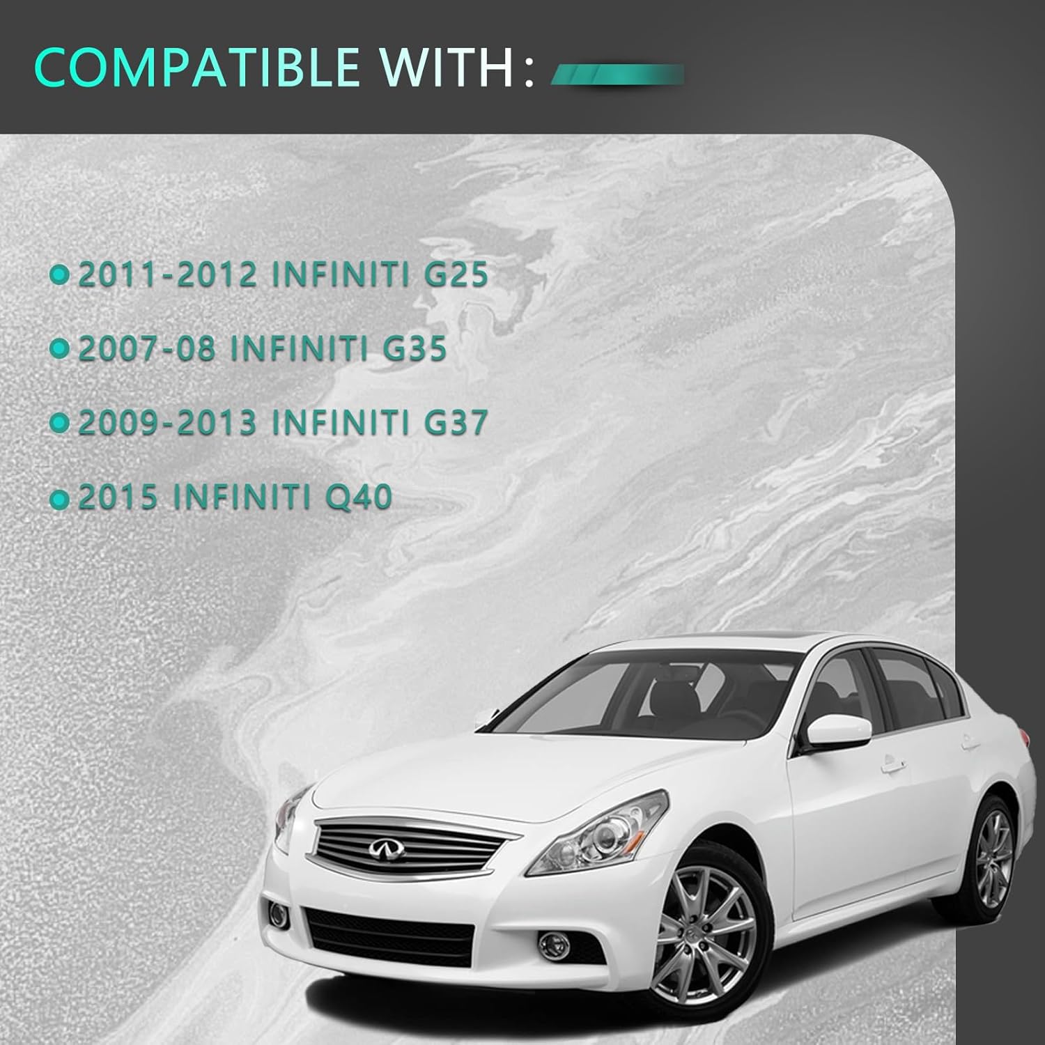 Front Left Driver Side Door Lock Actuator & Remote Control Assembly Compatible for Infiniti G25 G35 G37 Q40 2007-2015 Replace 80501-JK600