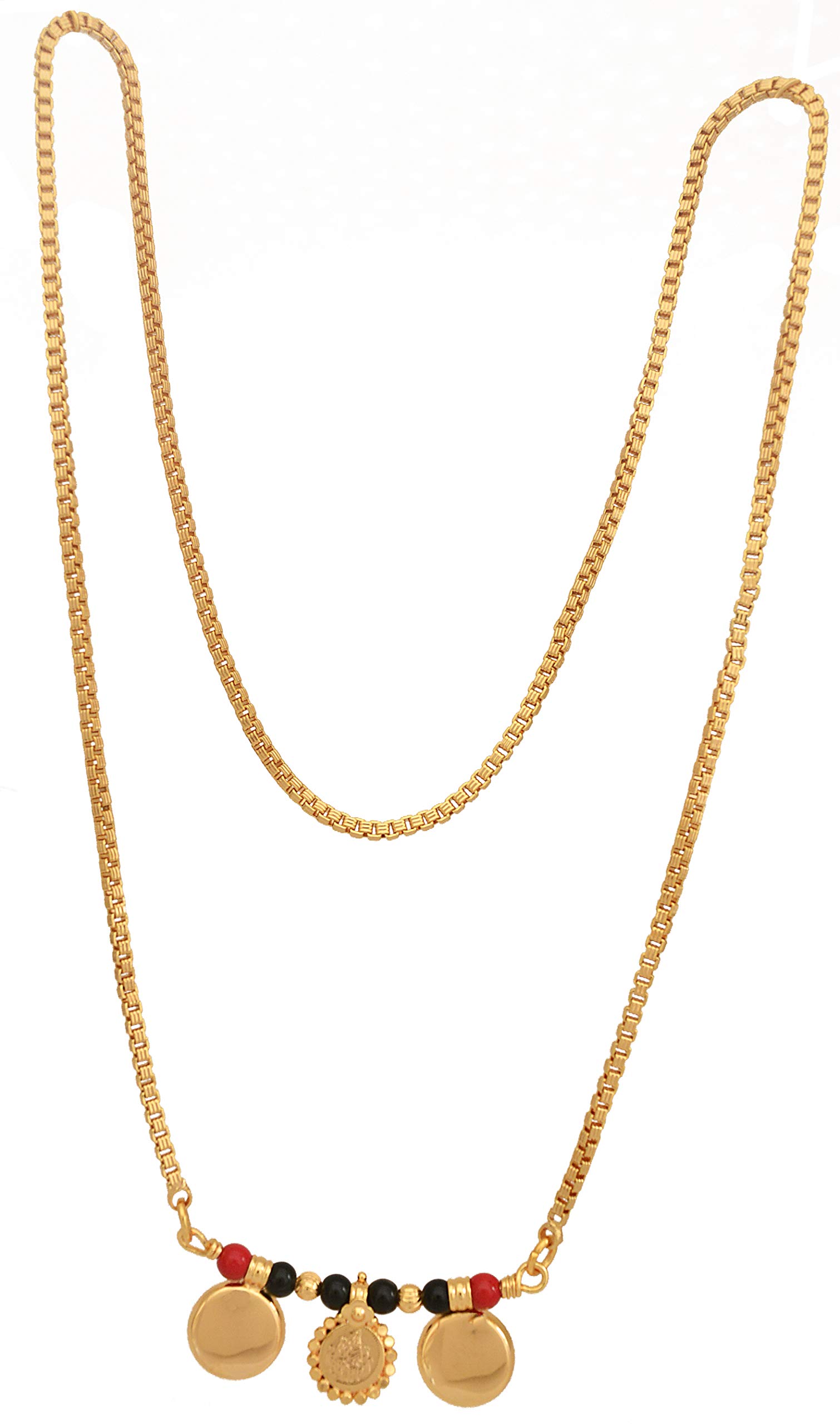 Radhas Creations LONG (30") mangalsutra one gram gold for women No.802 (B08KJDHHVM) Amazon Price History, Amazon Price Tracker