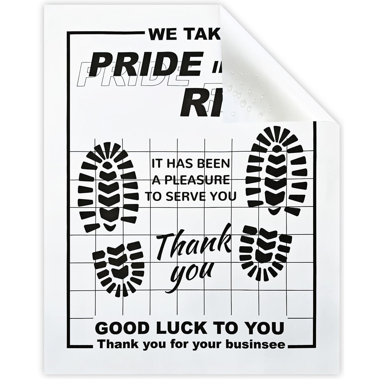 Paper Floor Mats for Cars 50pcs Disposable White Paper Mats for Car Detailing Waterproof Papers Floor Mats for