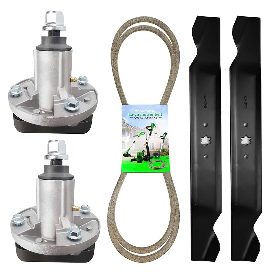 Amazon.com : Youxmoto 42 Spindle Belt Blade Deck Rebuild Kit