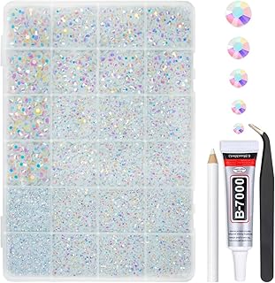 Diamantes de imitación de resina AB blancos c...