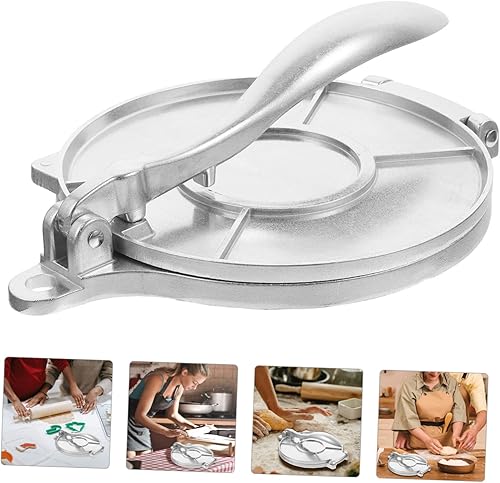 Miniatura 4 de NAMOARLY Prensa de masa Troqueles de metal Prensa de tortilla de harina de acero Prensa de bola de masa Masa Tortillas Harina Pan Molde sándwich