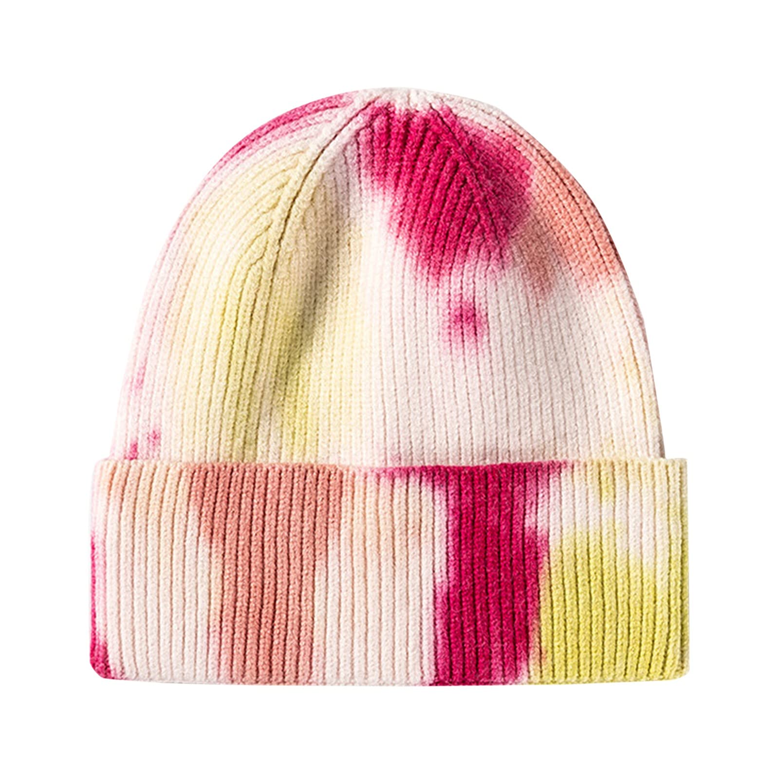 Czapka beanie, czapka męska, damska, zimowa czapka z dzianiny, ciepła, miękka, zimowa, z dżerseju, elastyczna czapka do biegania, na kemping, prezent dla mężczyzn i kobiet, żółty, jeden rozmiar