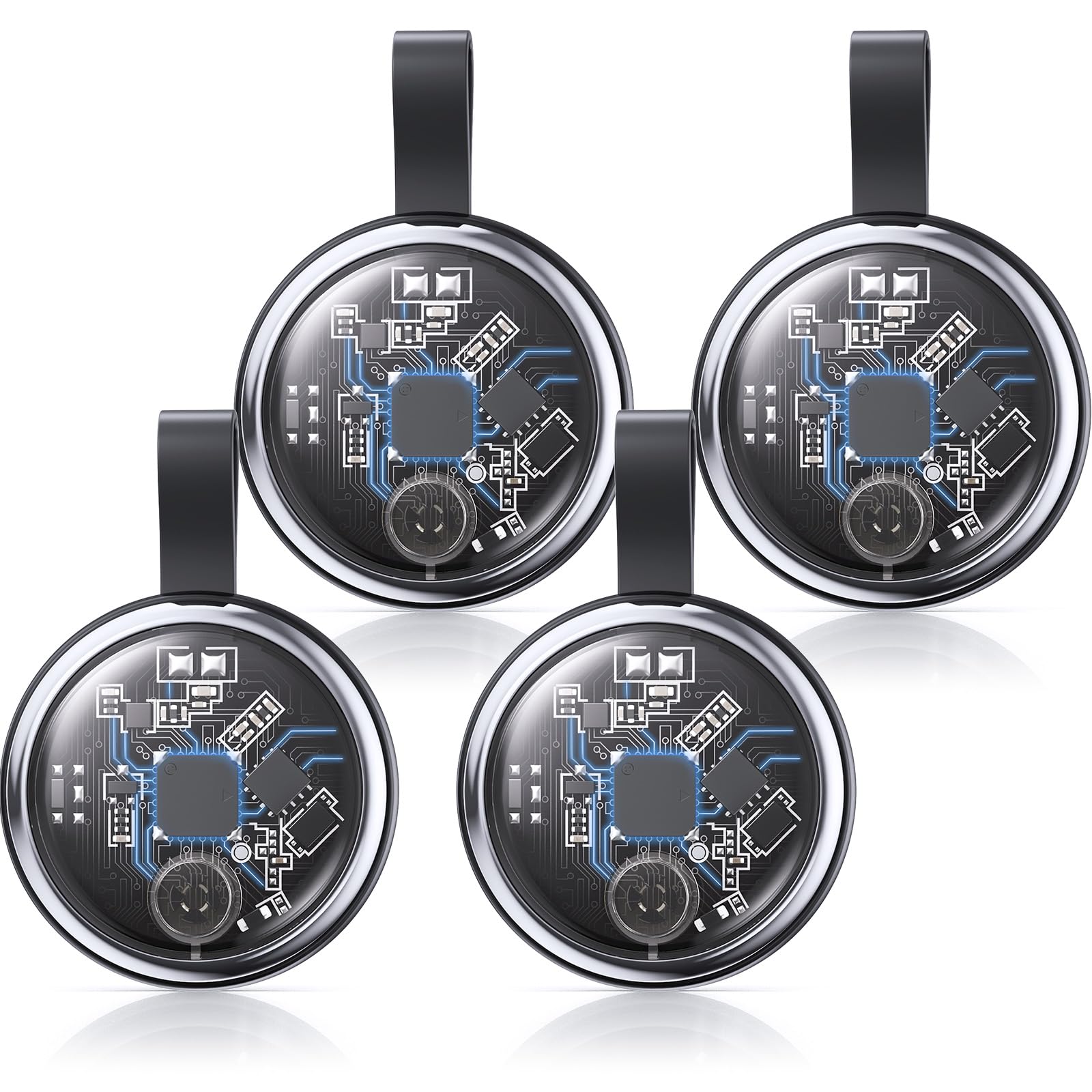 2026 New Air Tracker Tags-4 Pack Compatible with Apple Find My iOS Only Bluetooth Tracker Smart Tag Waterproof