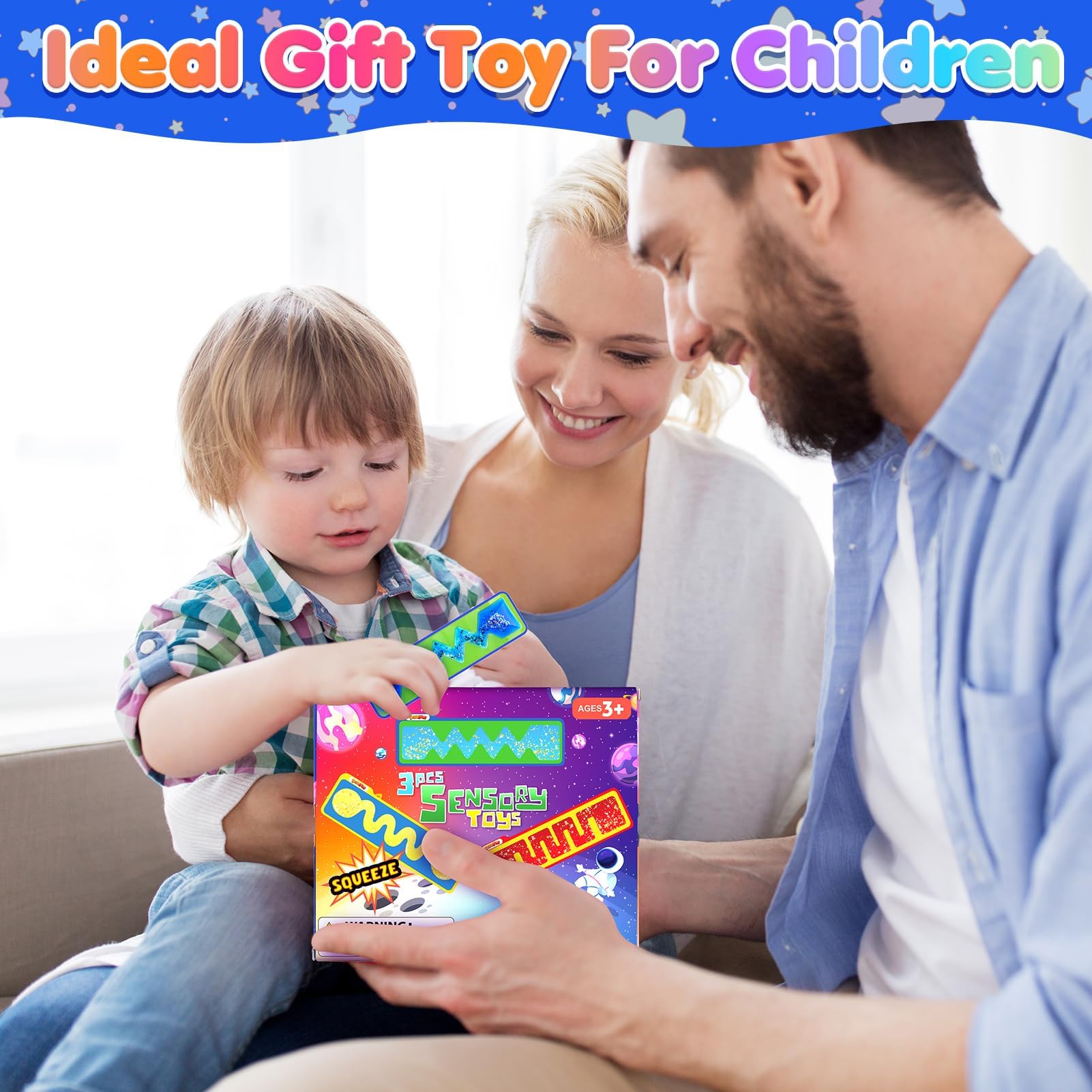 3 SZTUK Fidget Toy Sensory Labirynt Zabawki Puszyste Zabawki Dla Dzieci I Dorosłych Zabawki Autyzm Stres Adhd Zabawka Wypełniona Żelem Zabawki Rozwijające Potrzebne