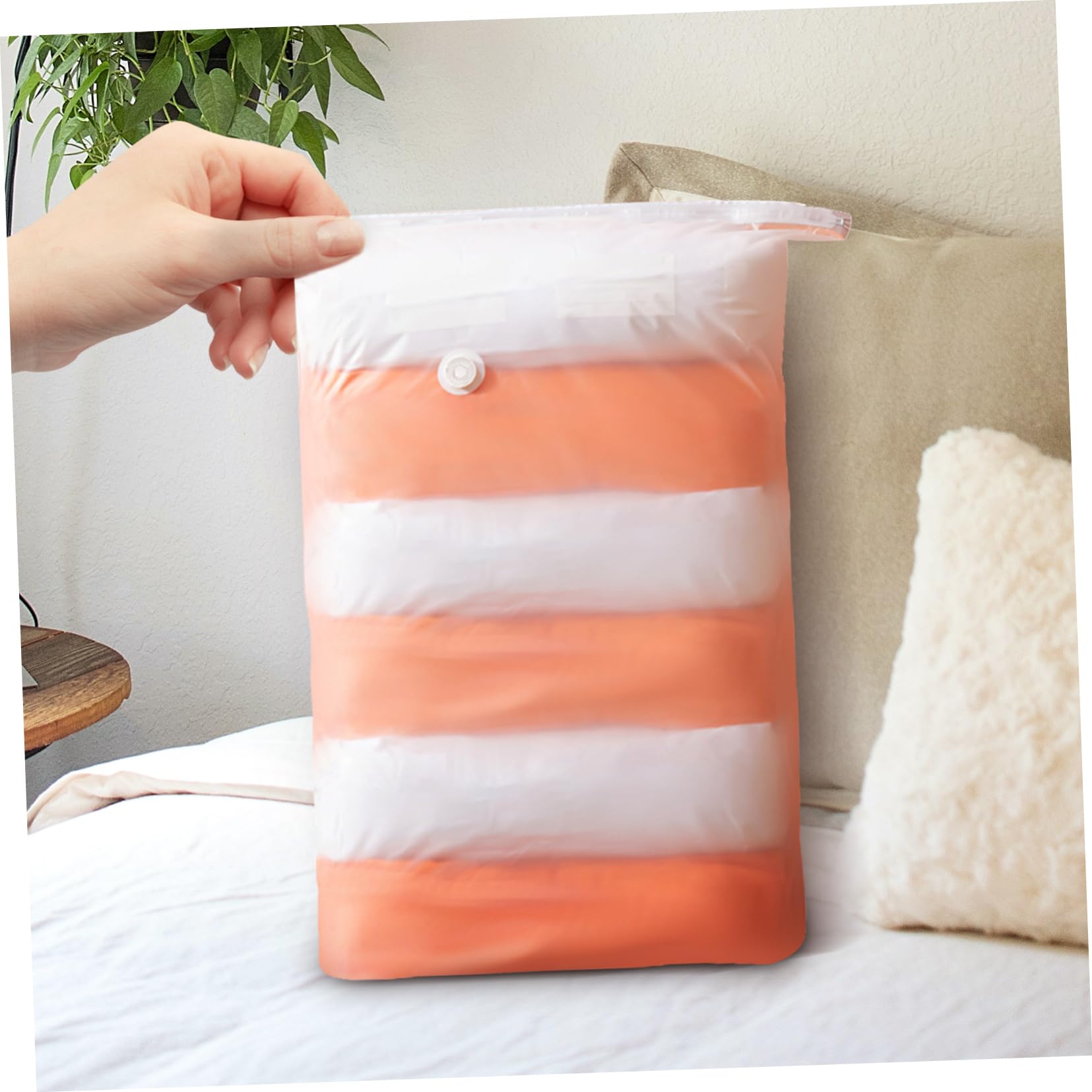 12 Piezas de Ropa de compresión al vacío Bolsas de vacío Ropa de Peluche de Juguete de compresión de Prendas de Vestir Bolsas de Sellado al vacío Herramientas para el hogar Bolsas