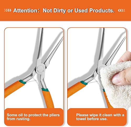 Miniatura 7 de Alicates de agarre de manguera de 6 pulgadas, alicates pequeños de extracción de botas de bujía de 1/5 pulgadas de diámetro, alicates de anillo de