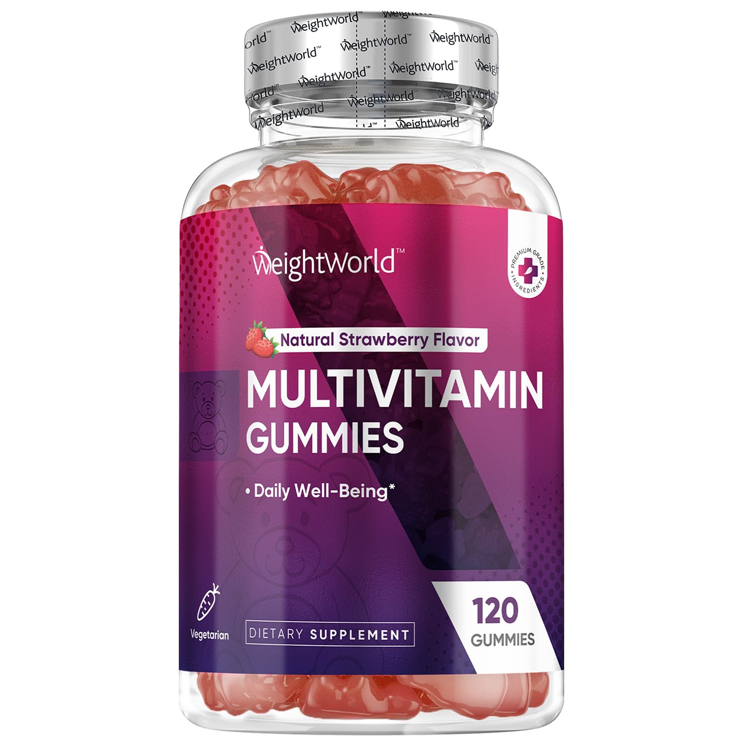 Adult Multivitamin Gummies for Women & Men of All Age - Halal-Suitable with Key Ingredients Like Vitamin A, C, D3, B6, B12 & Biotin - 50+ Mens & Womens Multivitamin Gummies - 120 Ct