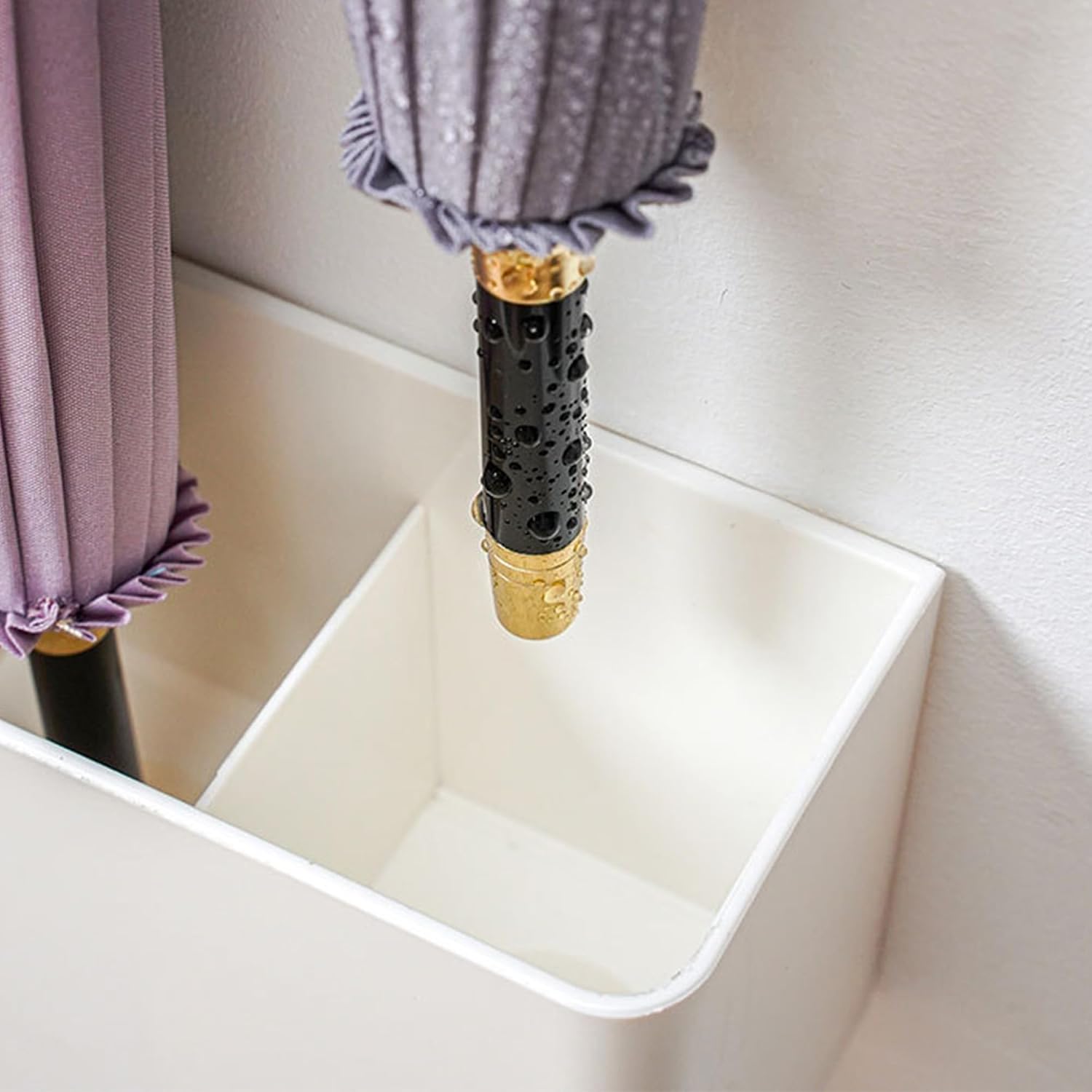 Umbrella Stand Holder,Drill - Free Magic - Tape Umbrella Holder, Wall - Mounted Standing Umbrella Rack, Adjustable Durable Indoor Home Entryway Organizer