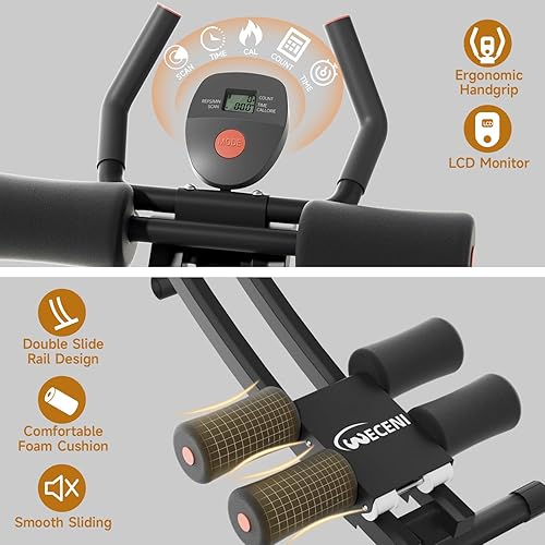 Miniatura 6 de Entrenadores, máquina AB ajustable en casa o gimnasio para entrenamiento de fuerza central, equipo de fitness plegable para hombres y mujeres,