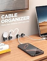 Vista 8 de 8Pack Cord Organizer [Dual Spring & Clasp, Max Secure] Cable Clips - Chfeila Cable Management, Adhesive Phone Charging Wire Holder for