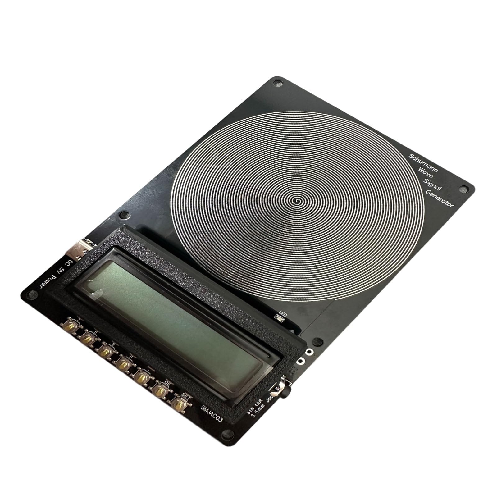 Generador de ondas de resonancias, 7,83 Hz, frecuencia de alta estabilidad ajustable de 001 Hz a 100000 Hz, generador de puerto USB C
