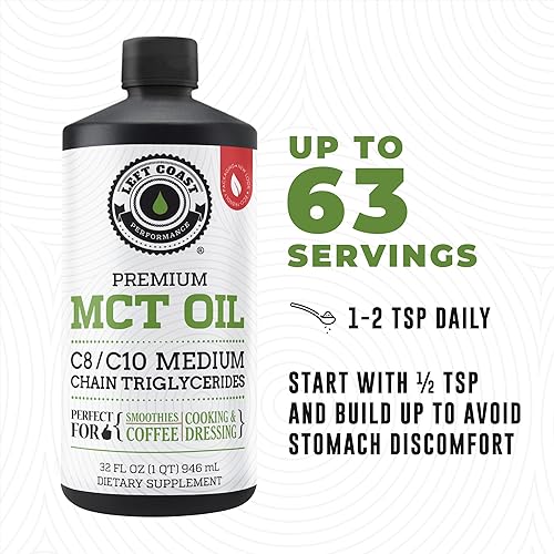 Miniatura 6 de Aceite de coco MCT de calidad superior enorme de 32onzas Más fácil para absorber y digerir Triple filtrado Prueba de calidad independiente para cada