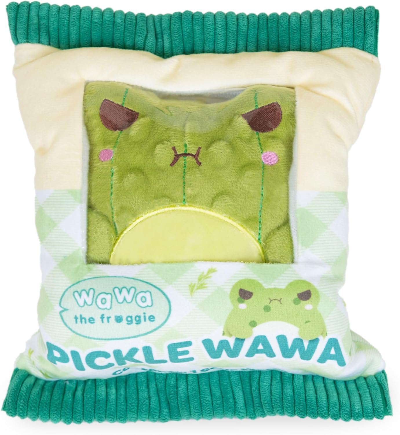 Amazon.com: PlushGoals Pickle Wawa - Kawaii Sour Faced Frog Plush