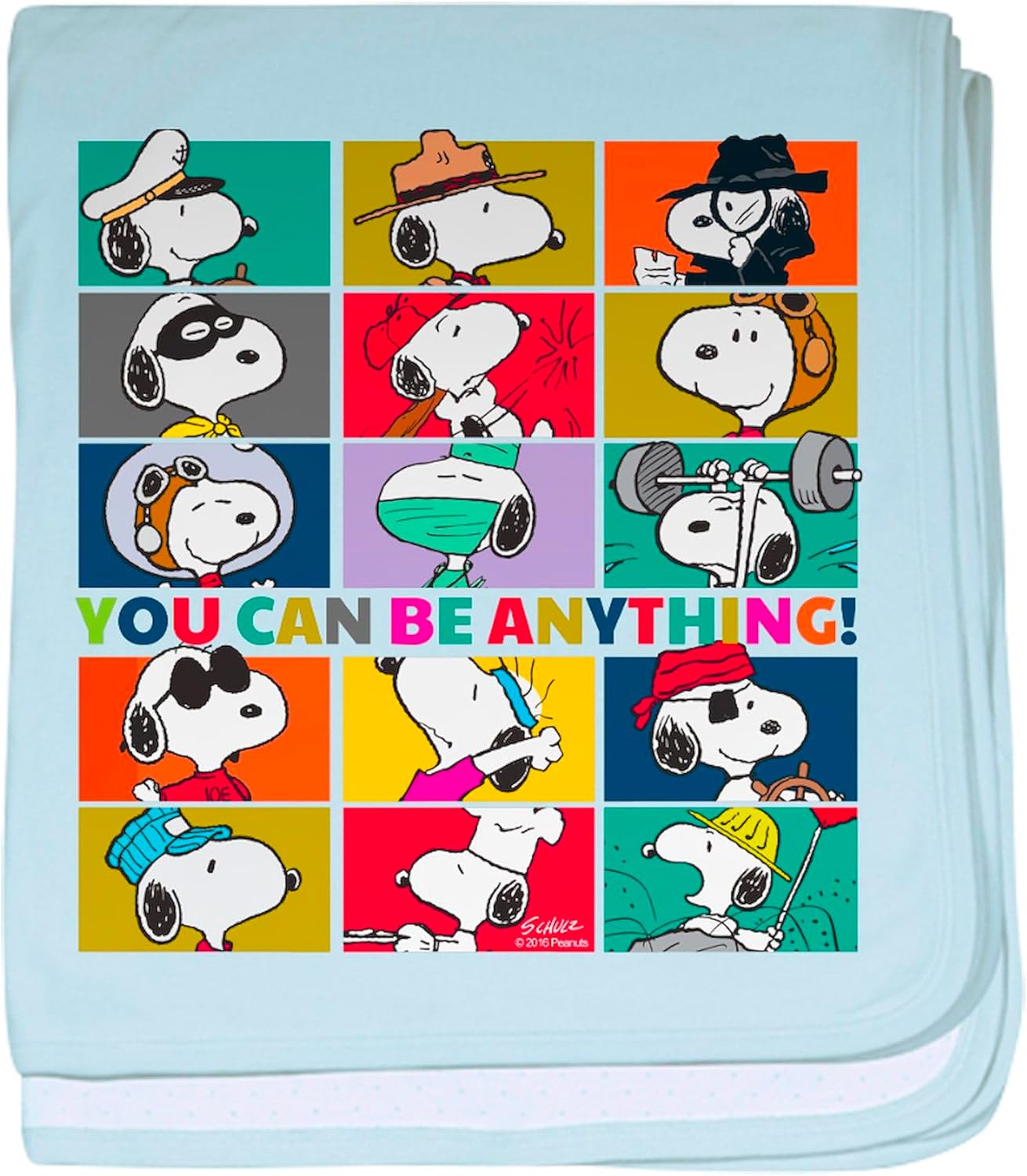 CafePress Snoopy You Can Be Anything Baby Blanket, Super Soft Newborn Swaddle