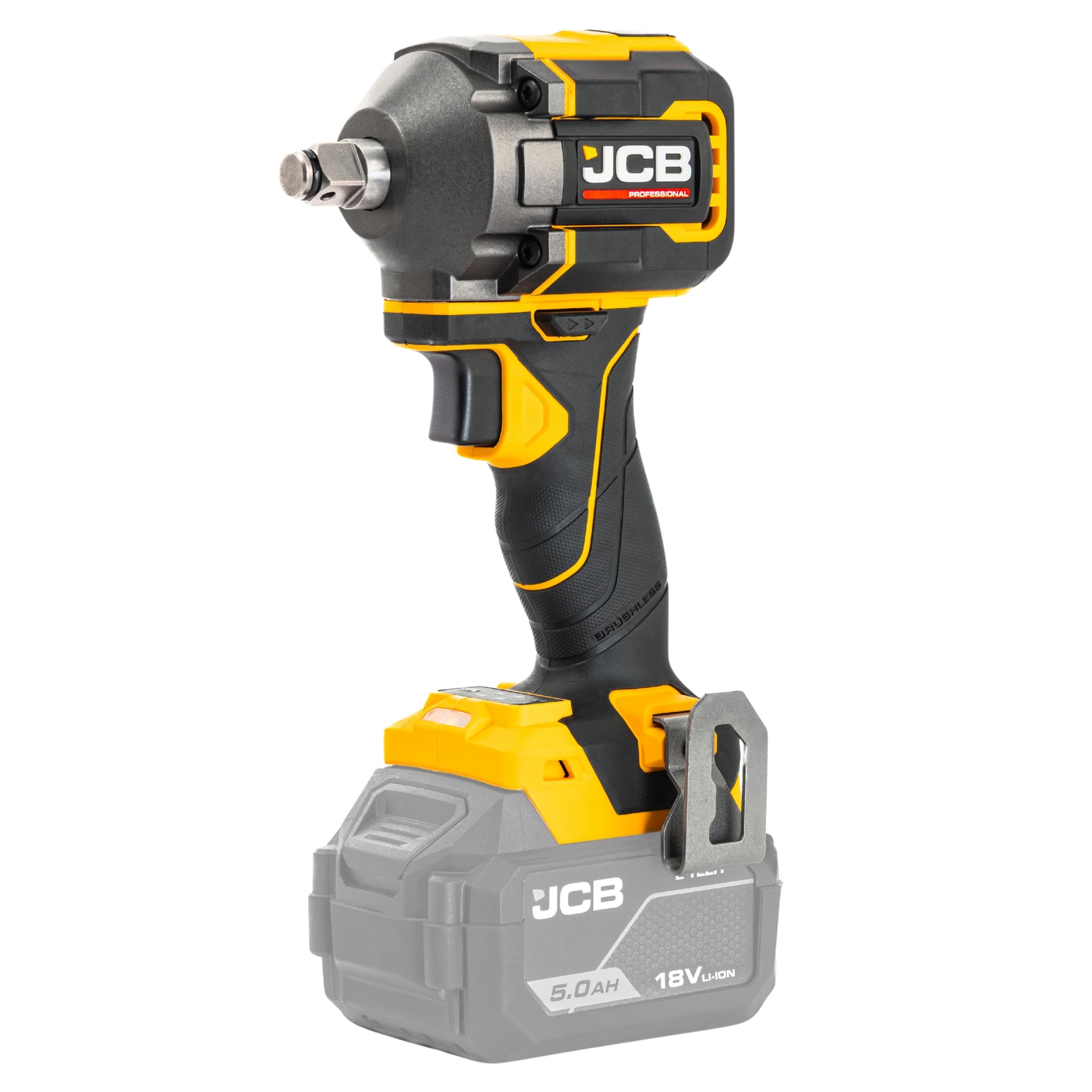 Jcb Pro Cordless Impact Wrench 18V 1/2" 350Nm Torque Brushless Driver Drill Body Only   Jcb-18Piw-350 from B&Q