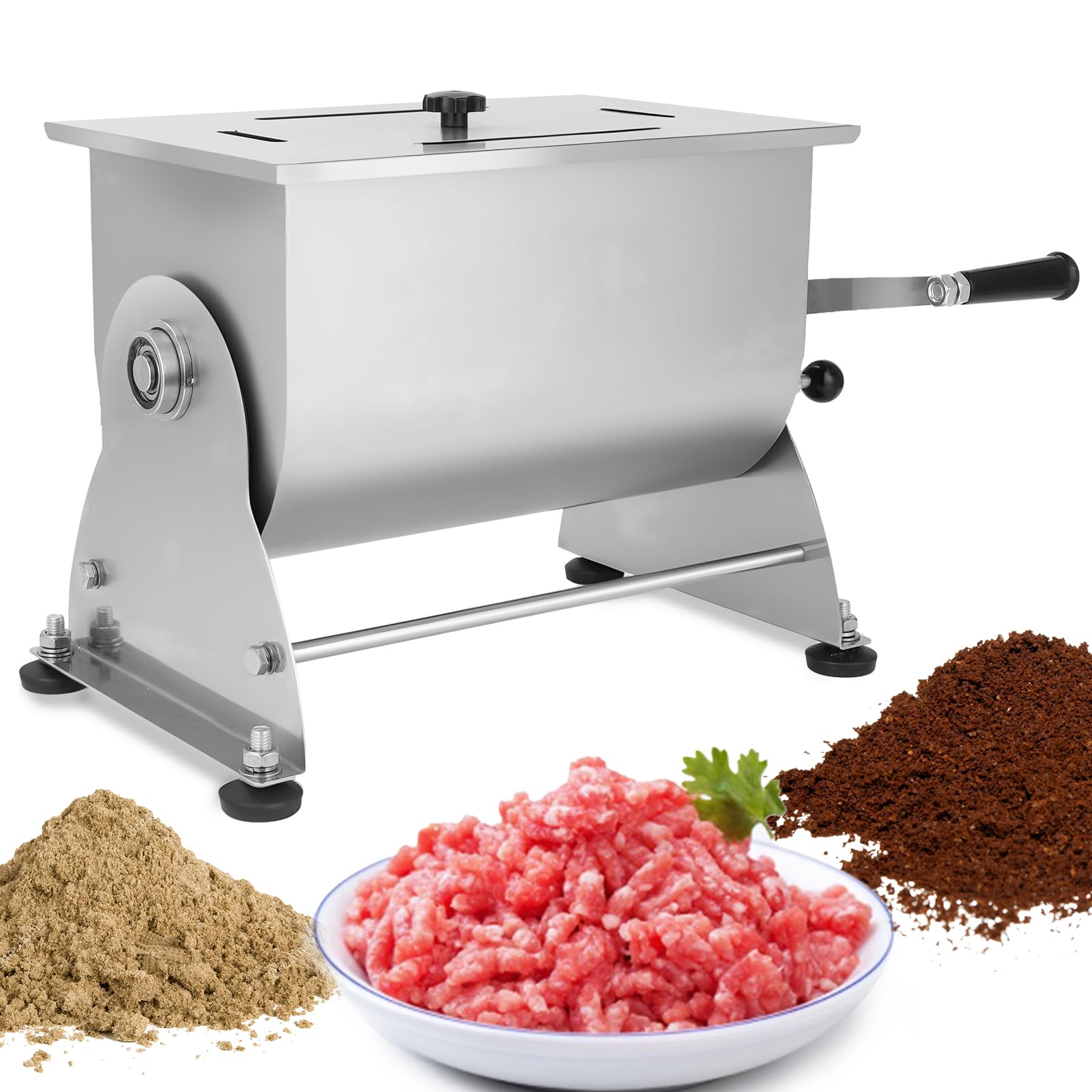 Wutfly 20 lb Manual Tilting Meat Mixer