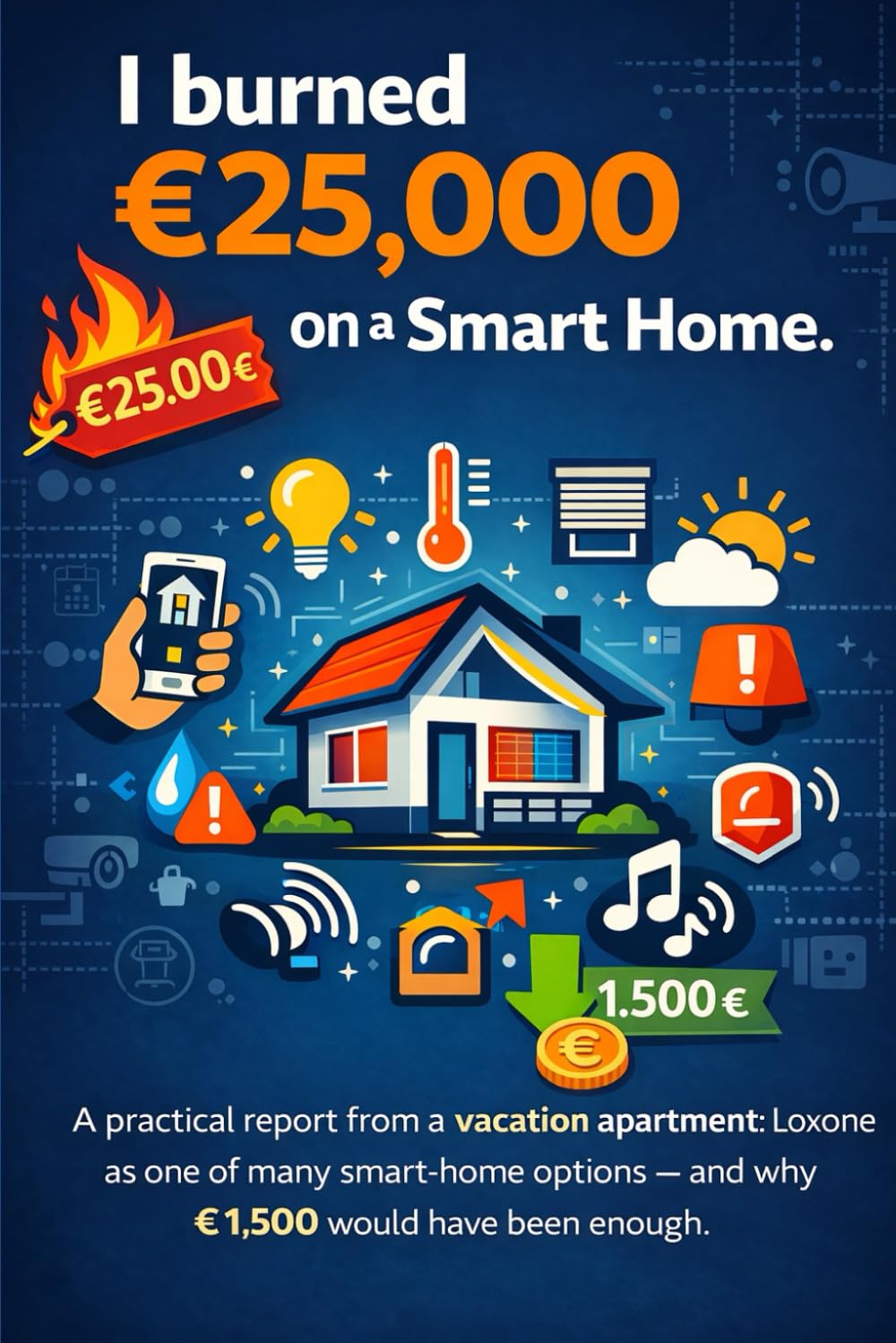 I burned €25,000 on a smart home.: Practical report from the vacation apartment: Loxone as one of many smart home options – and why a maximum of €1,500 would have been enough.