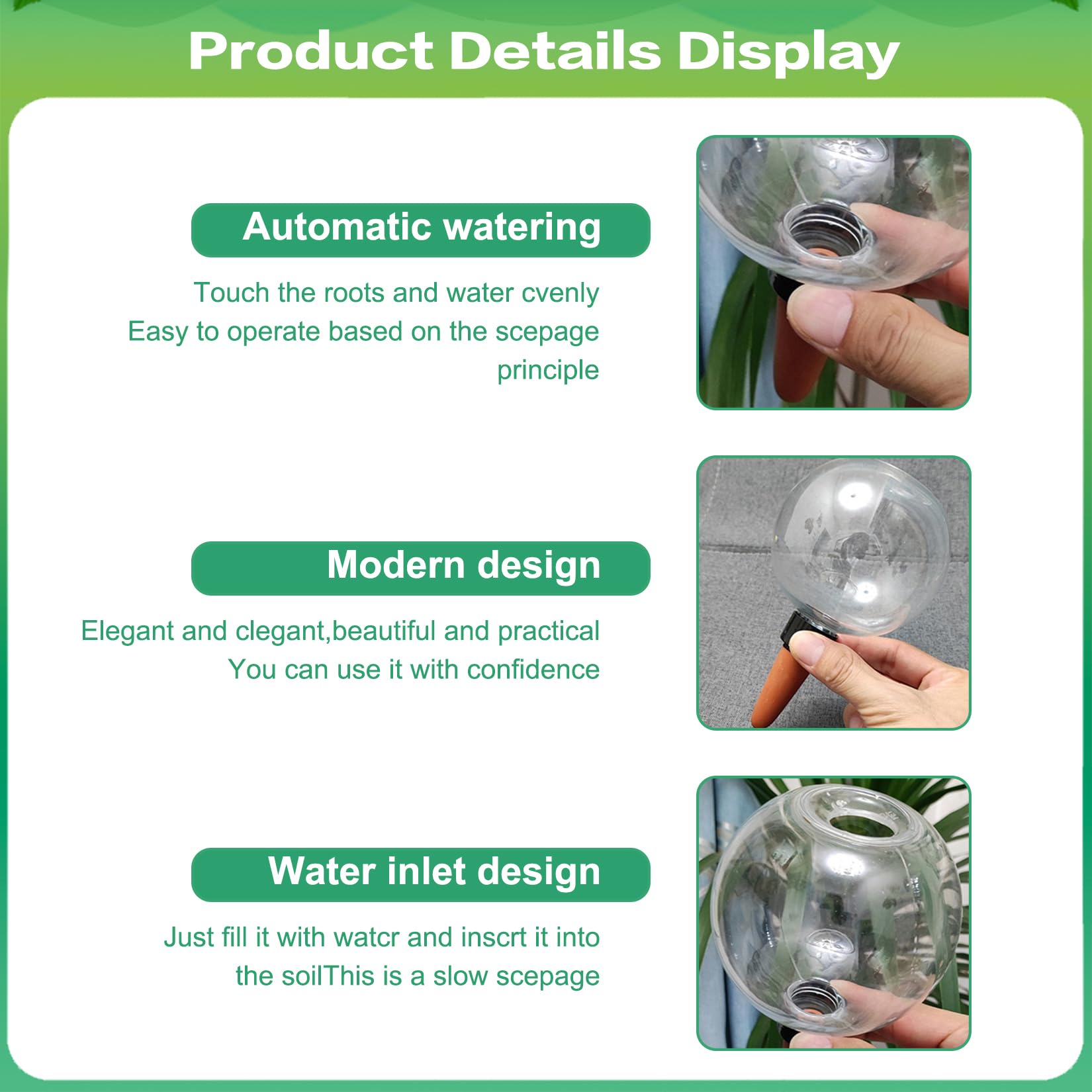 8 Pièces Distributeur Eau Plante Arrosage Plante Interieur Arrosage Automatique Interieur Plantes De Balcon Et De Jardin Idéal pour Les Vacances Et Le Quotidien (500 ML