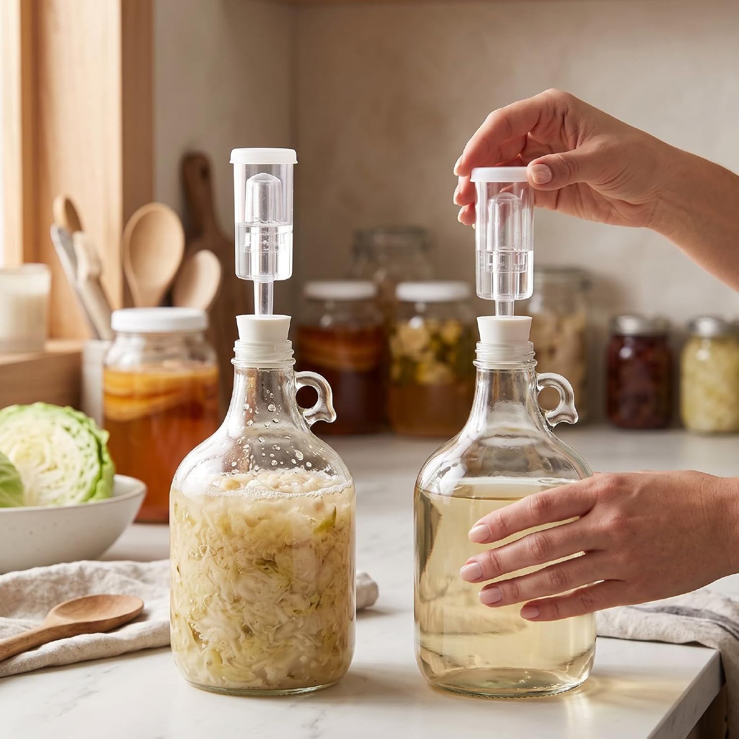 Hyuduo Fermentation Airlock Kit Food Grade Heat 1 Gallon