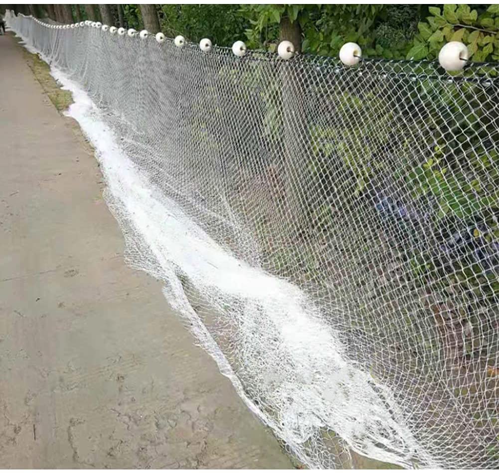 CINGHI LUSSO Fishing Drag Net, Nylon, White with Black Accents, 100Ft Length x 9.8Ft Height, 1.18 Inch Mesh, Fishing Equipment : Sports & Outdoors