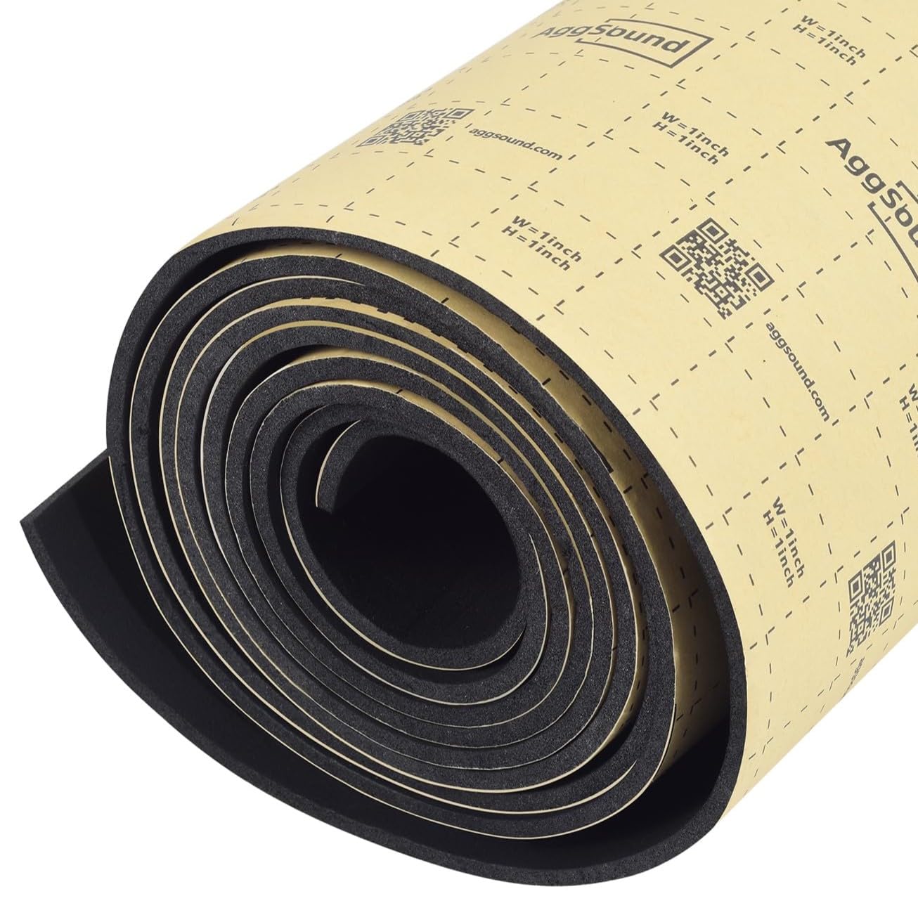 1/4inch Thickened Sound Deadener for Multiple Use,High Density Foam with Adhesive,for Car, Boat, RV Shield Insulation Dampening Mat, 16" x 60" x1/4"