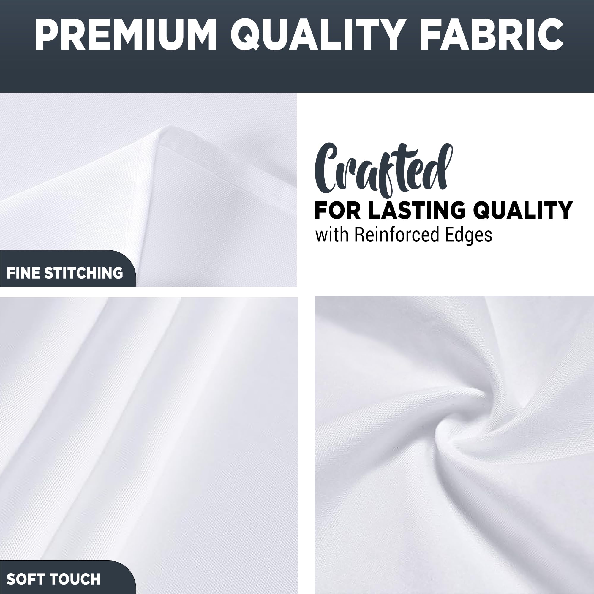 Triing Shop Square Table Cloth, 54" X 54" Preiu Linen Tablecloth Washable Spill Proof - View #7