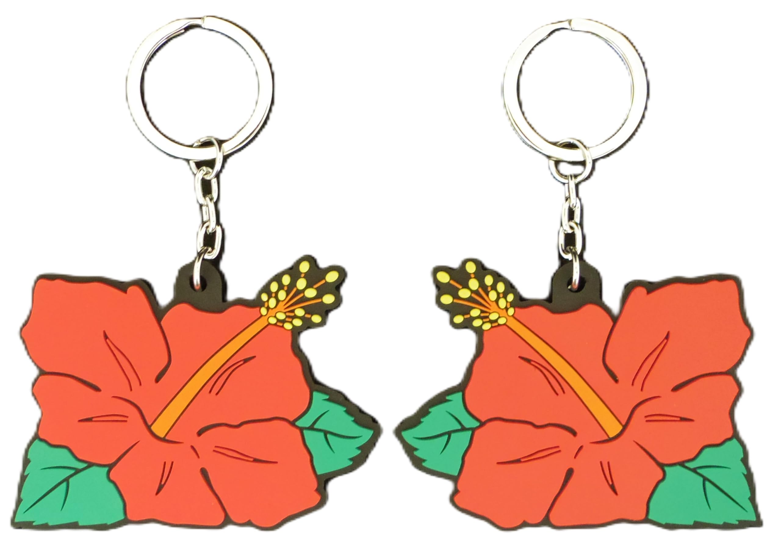 HANAHANA ハイビスカス ラバーキーホルダー 2個セット 718E500LcFL.jpg