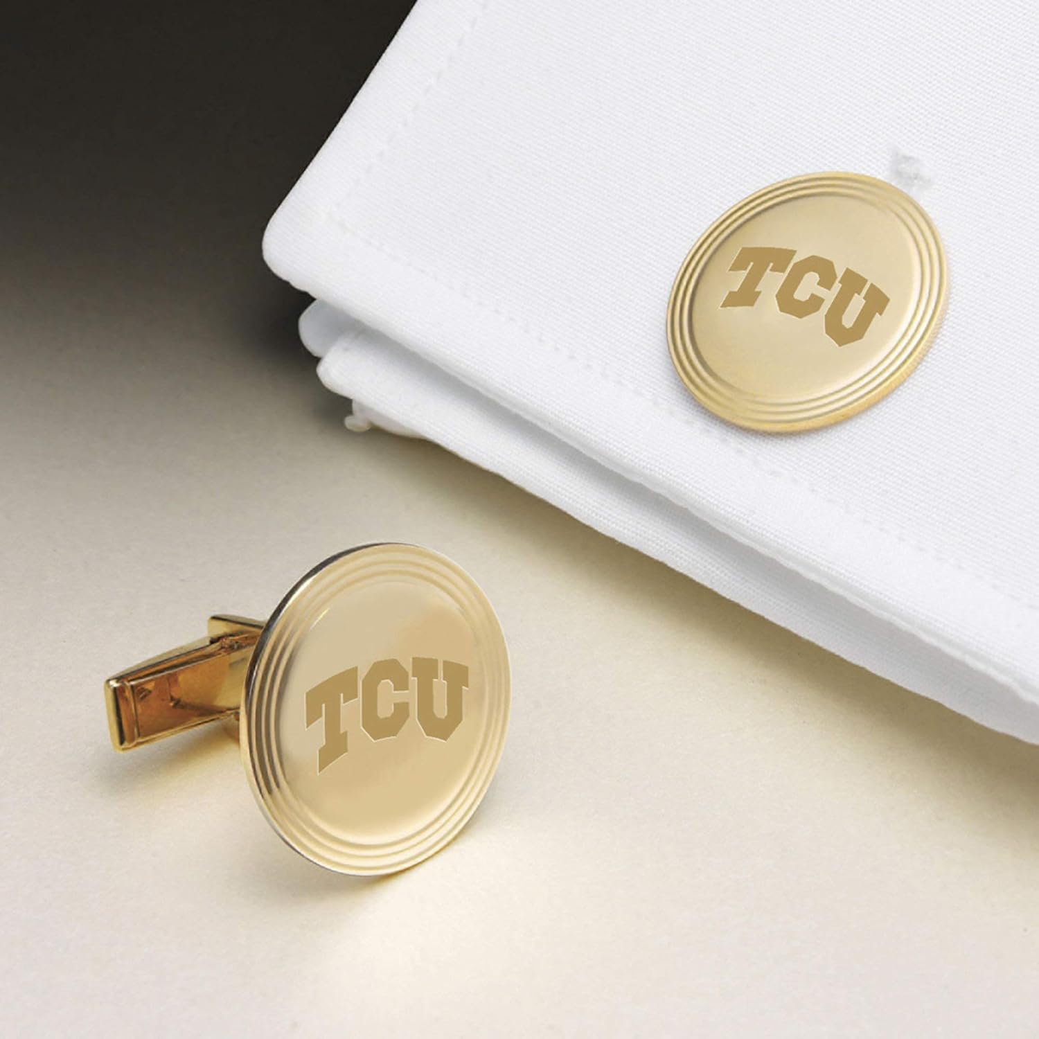 M. LA HART NCAA womens Gold Cufflinks
