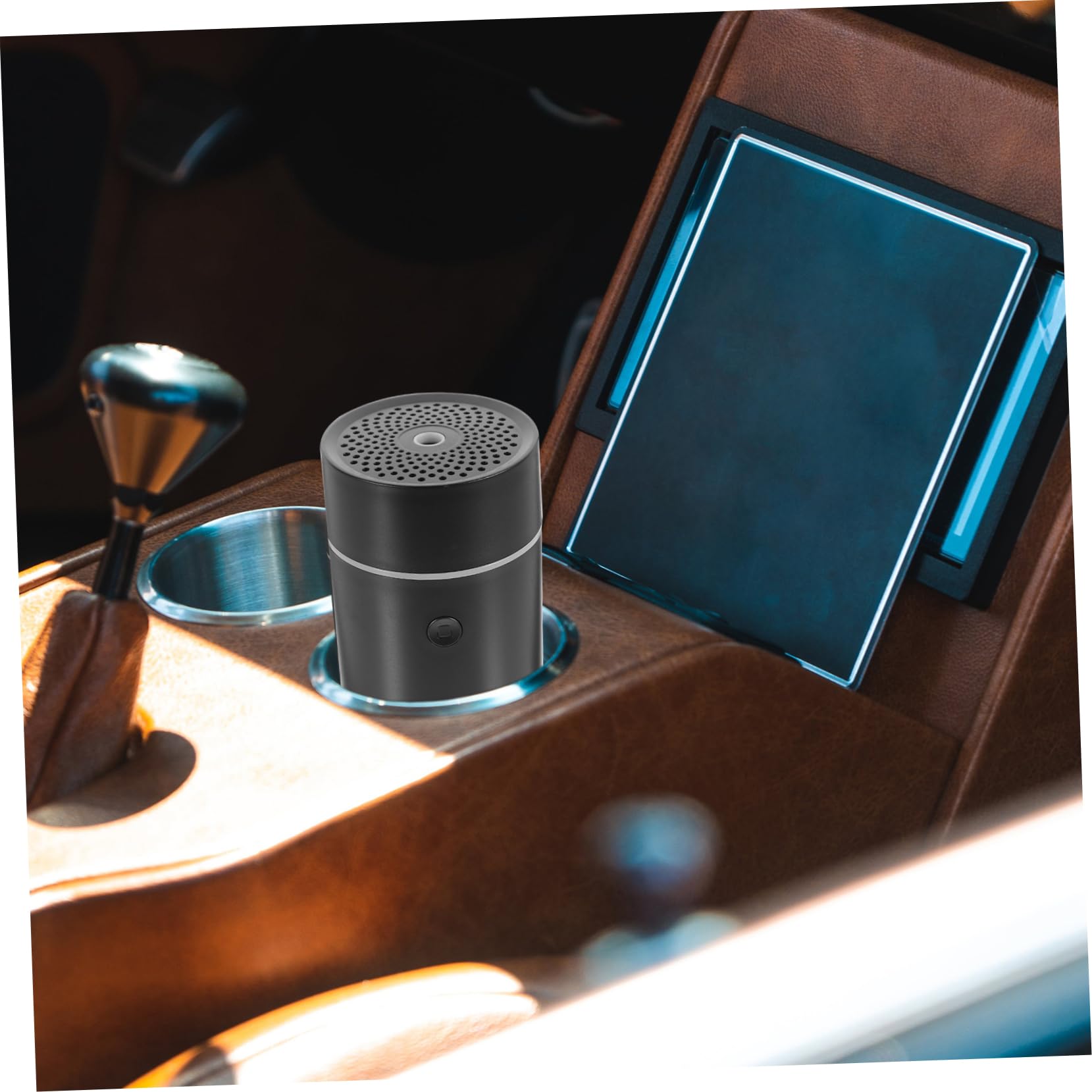 Alipis Diffusore per Auto USB Portatile Nero Umidificatore da 55ml in Abs, per Purificazione Aria e Idratazione Pelle nell Ambiente Interno