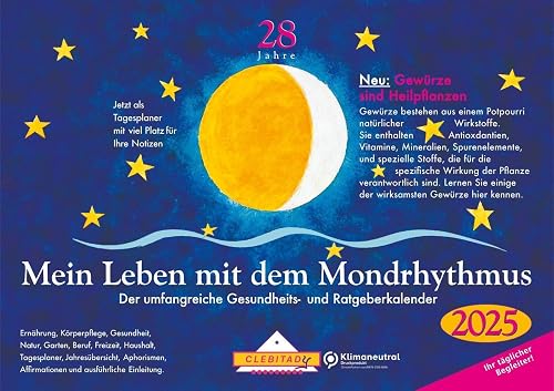 Mein Leben mit dem Mondrhythmus, kleine Ausgabe 2020: Taschenkalender