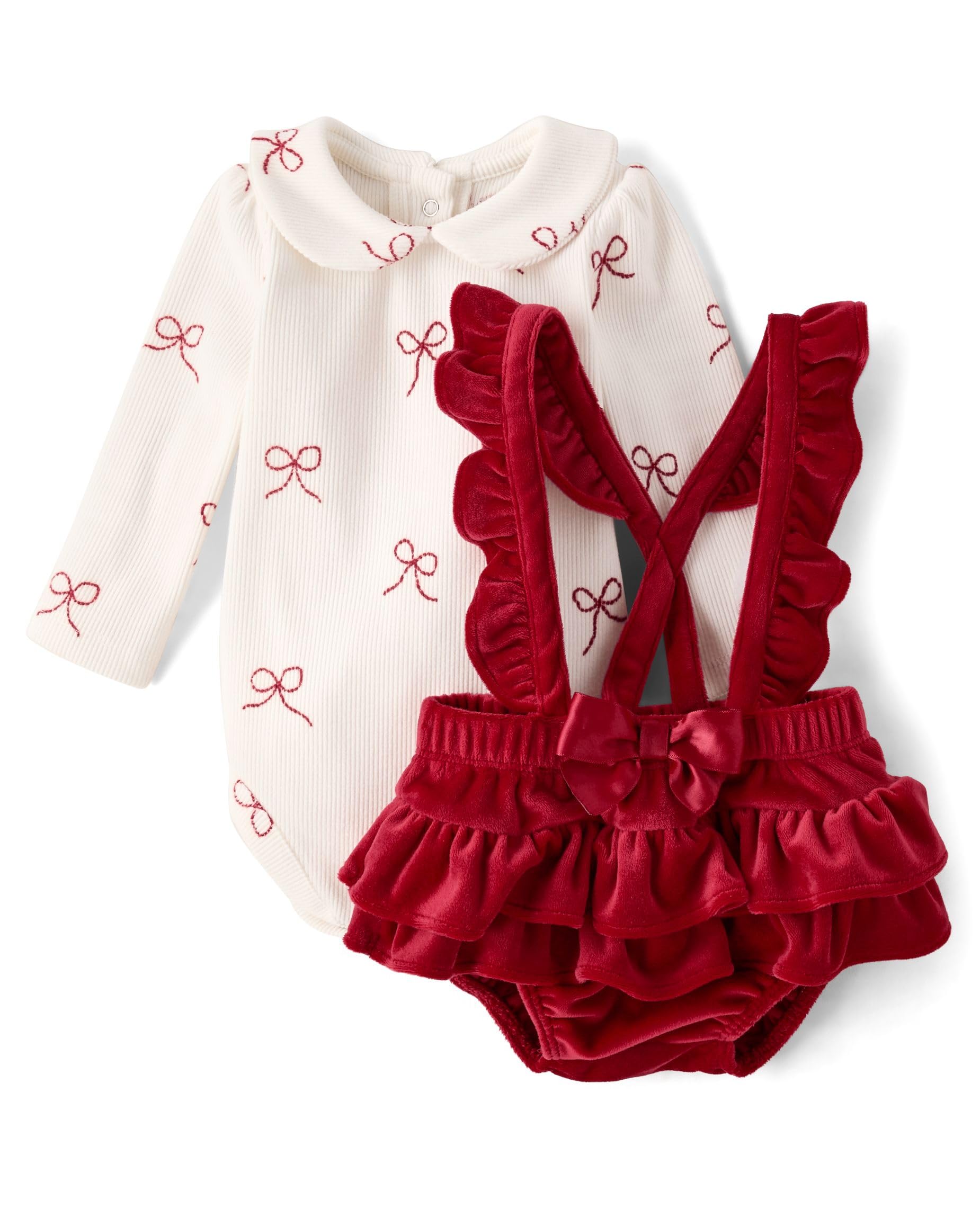 The Childrens Place Baby Girls And Newborn Bodysuit and Skirt 2 Piece Outfit