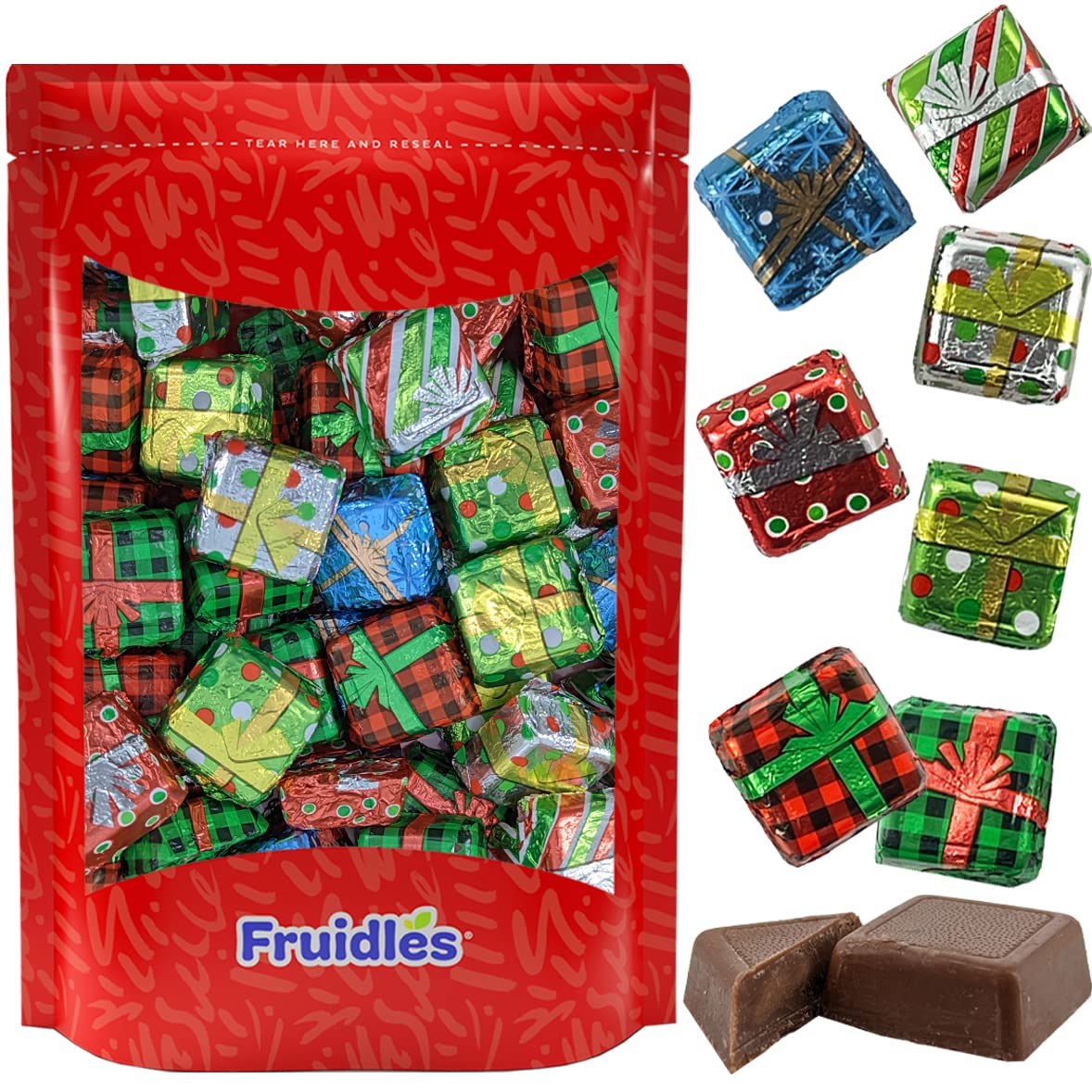 Amazon.com: Fruidles Rich Christmas Chocolate Presents Squares