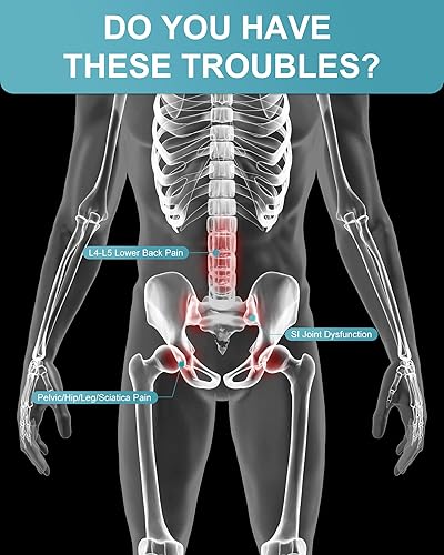 Miniatura 2 de Sacroiliac SI - Cinturón de cadera para mujeres y hombres, soporte de cadera delgado y ligero, envoltura de compresión de cadera para calmar la